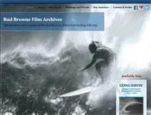 Tablet Screenshot of budbrownefilmarchives.com